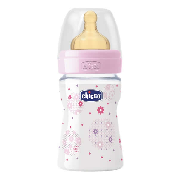 Image of Chicco Well-Being Biberon Silicone Rosa 0m+ 150ml