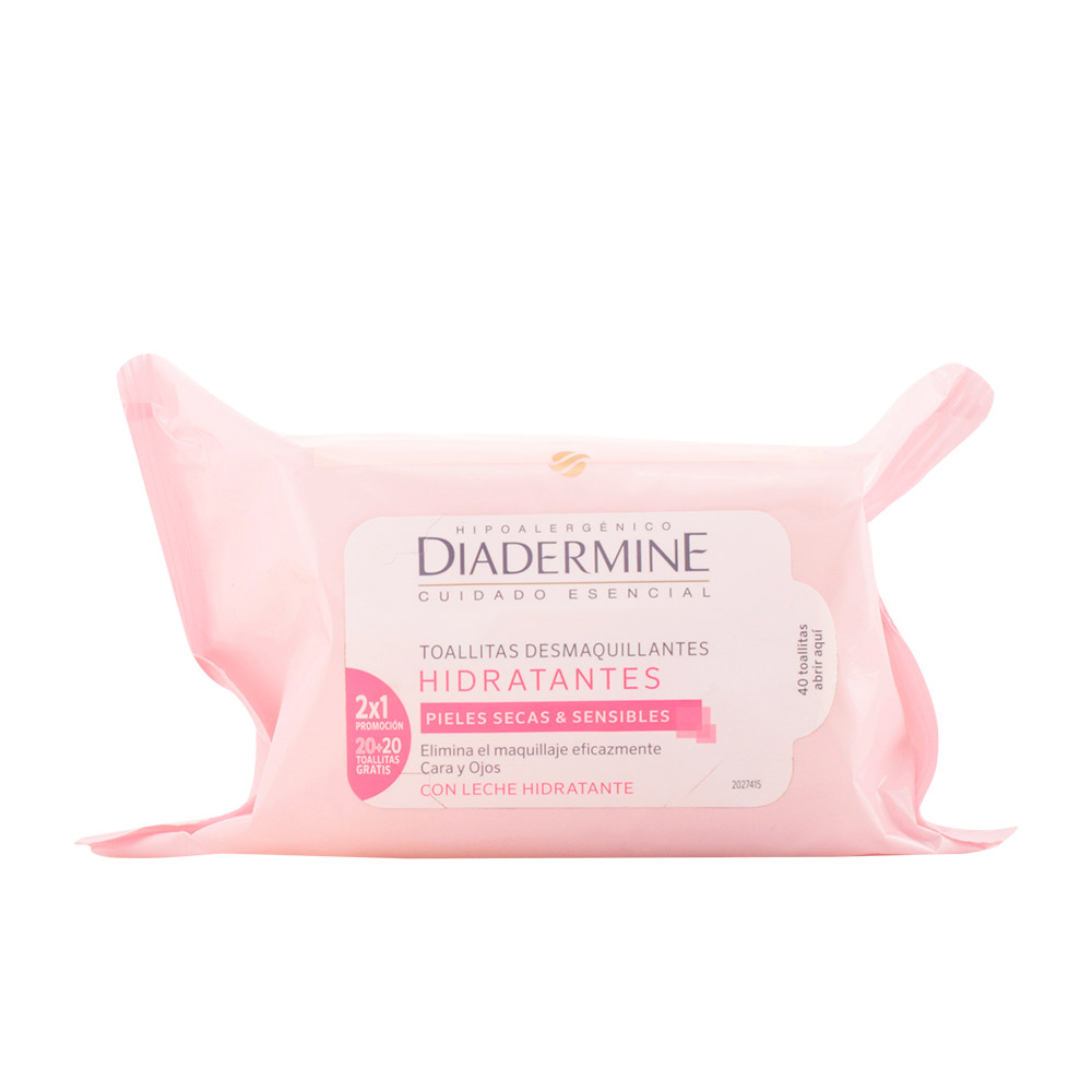 Image of Diadermine Moisturizing Make Up Remover Wipes 40 Unità033