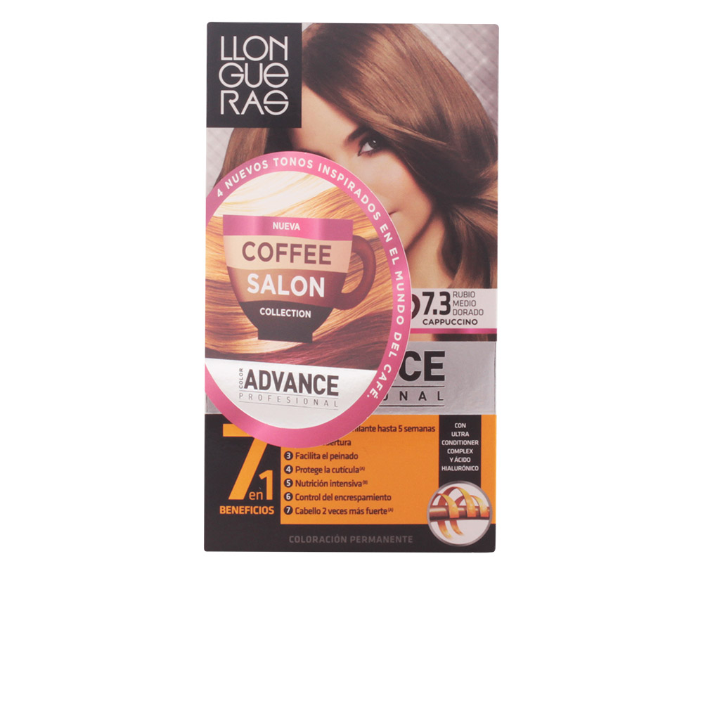 Image of Llongueras Color Advance Coffee Salon Collection Hair Colour 7.3 Medium Golden Blond