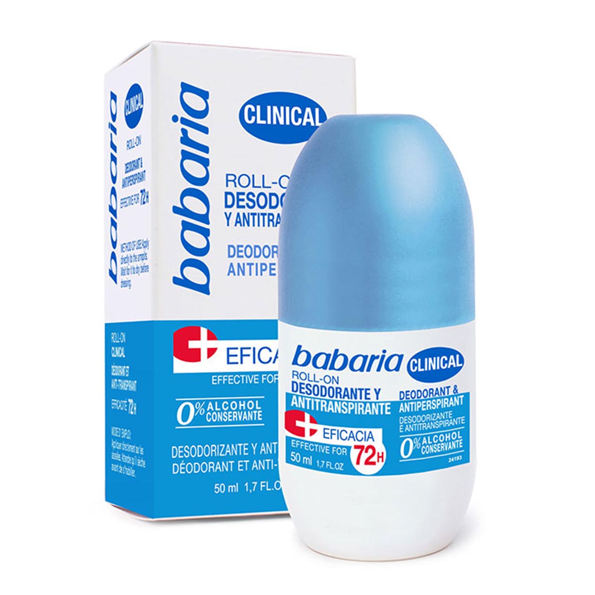 Image of Babaria Clinical Roll-On Deodorante E Antiperspirante Roll On 50ml