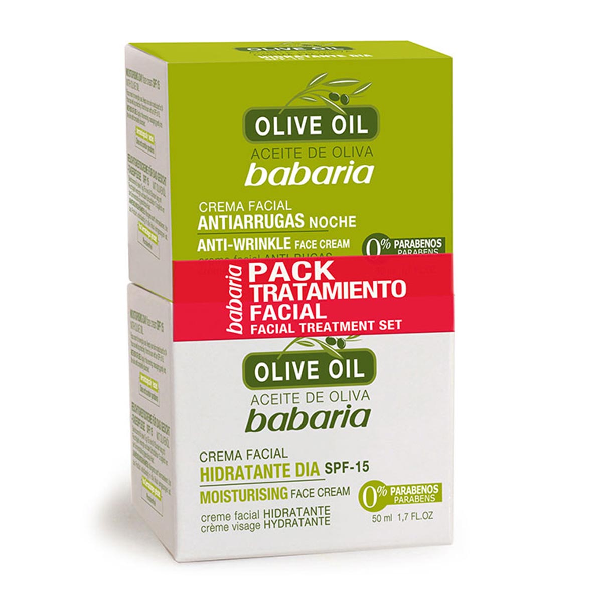 Image of Babaria Olive Oil Trattamento Crema Notturna 50ml Set 2 Parti