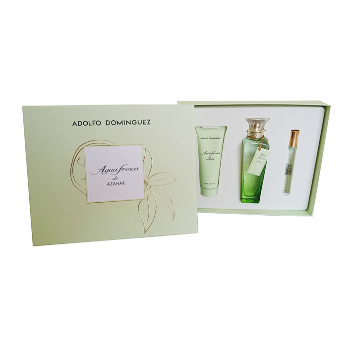 Image of Adolfo Dominguez Agua Fresca Azahar Eau De Toilette Spray 120ml Set 3 Parti 2017