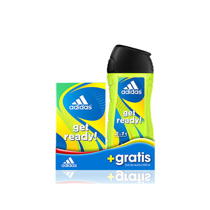 Image of Adidas Get Ready For Him Eau De Toilette Spray 50ml Set 2 Parti 2018