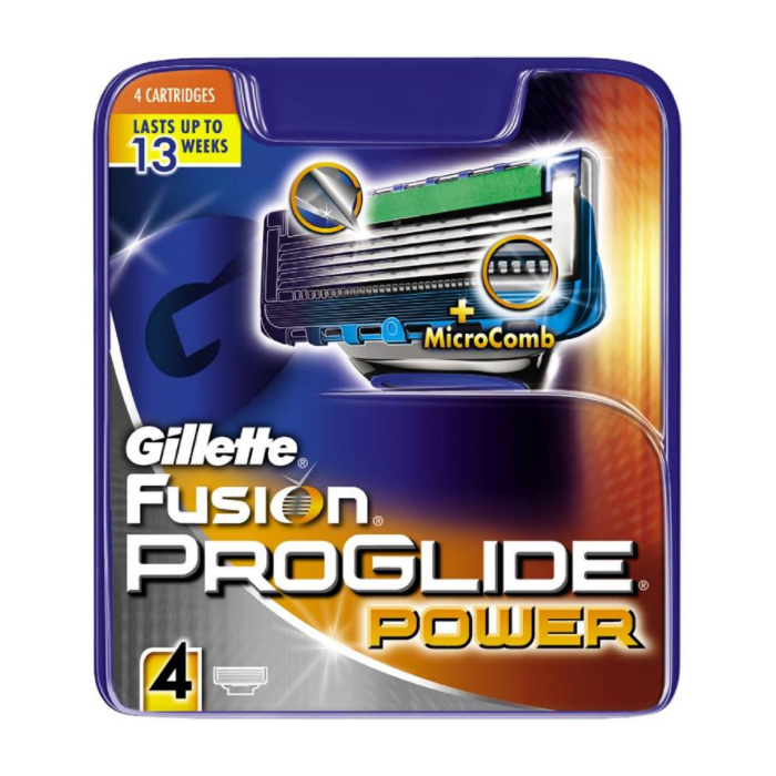 Gillette Fusion Proglide Power Ricarica 4 Unitá