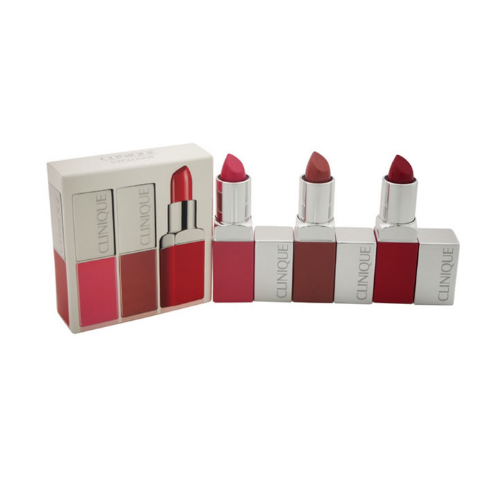 Clinique Pop Lip Colour And Primer Trio Set 3 Parti 2018