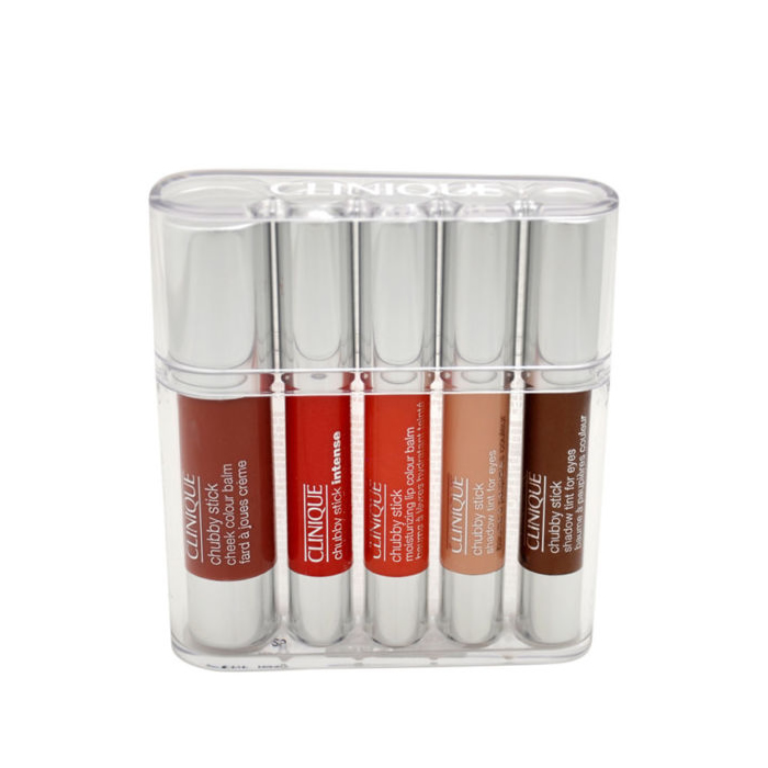 Image of Clinique Chubby Sticks Cheeks Eyes And Lips Set 5 Parti 2018