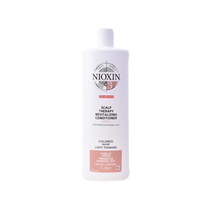 Image of Nioxin System 3 Conditioner Colored Hair Scalp Therapy Revitalizing Fine Hair 1000ml