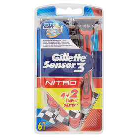 Image of *GILLETTE SENSOR 3 NITRO U/GETTA 4+033