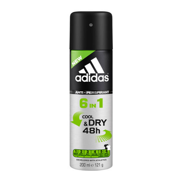Image of Adidas Cool And Dry 6 En 1 Deodorante Spray 200ml