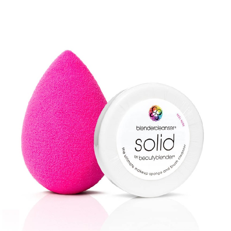 Image of Beautyblender Original One Pink Blender Mini Solid Cleanser In Small Canister