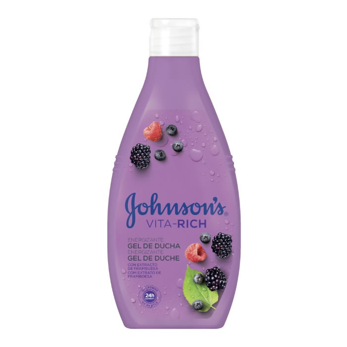 Image of Johnsons Vita Rich Energizing Raspberry Shower Gel 400ml