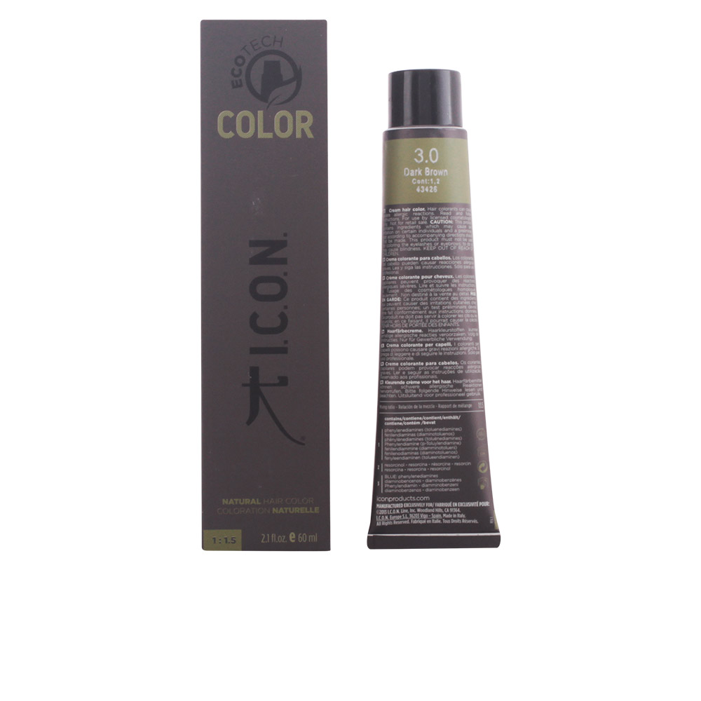 Image of Icon Ecotech Color Natural Hair Color 3 Dark Brown 60ml033