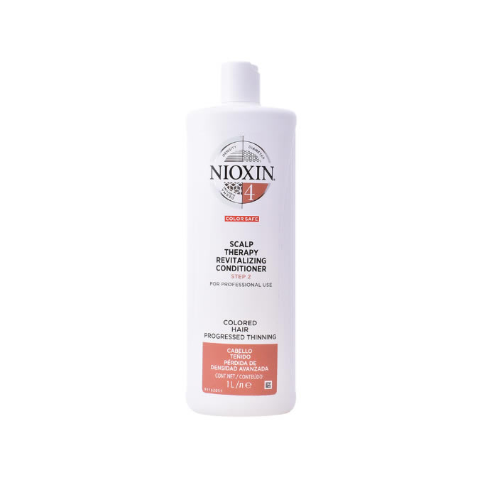 Image of Nioxin System 4 Conditioner Colored Hair Scalp Therapy Revitalizing Fine Hair 1000ml
