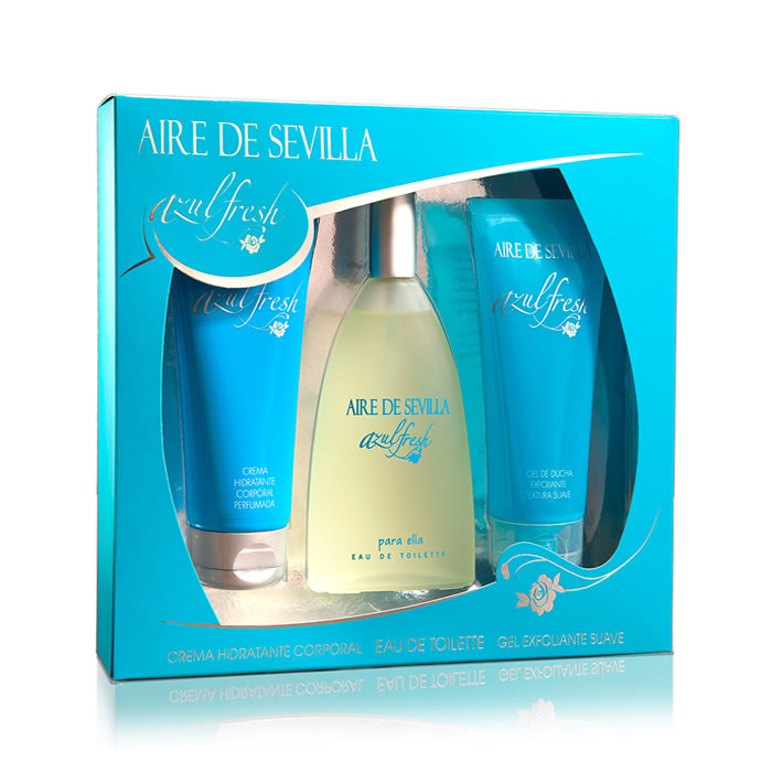 Image of Aire De Sevilla Azul Fresh Eau De Toilette Spray 150ml Set 3 Piezas 2019033