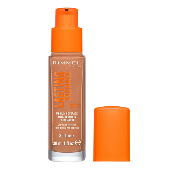 Image of Rimmel London Lasting Radiance Foundation Spf25 350 Honey 30ml033