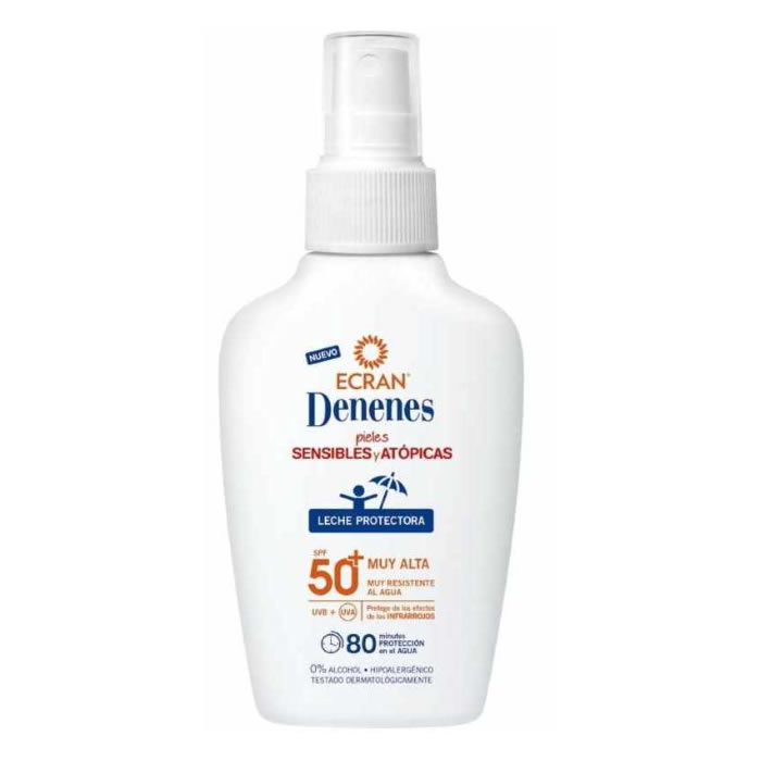 Image of Denenes Solar Protective Milk Spray Spf50+ Sensitive Skin 100ml
