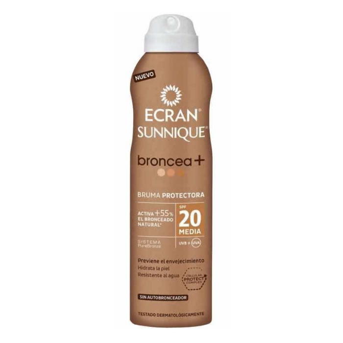 Image of Ecran Sunnique Broncea+ Lotion Spf20 Spray 250ml