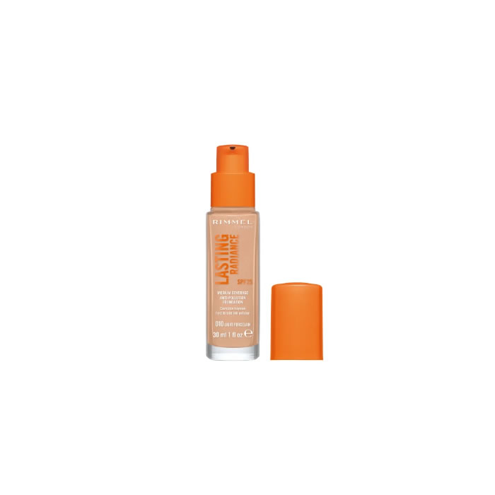 Image of Rimmel London Lasting Radiance Foundation Spf25 010 Light Porcelain 30ml033