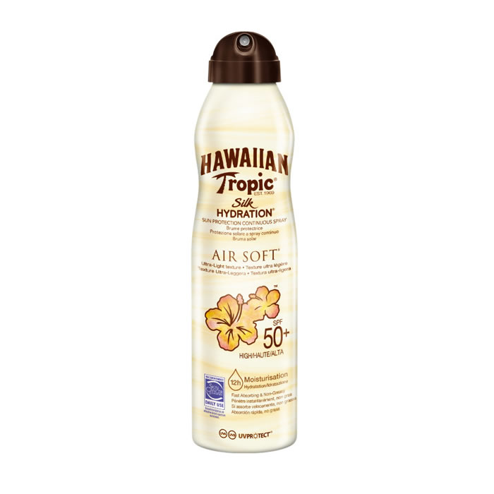 Image of Hawaiian Tropic Silk Hydration Air Soft Sunscreen Mist Spf50+ 177ml033