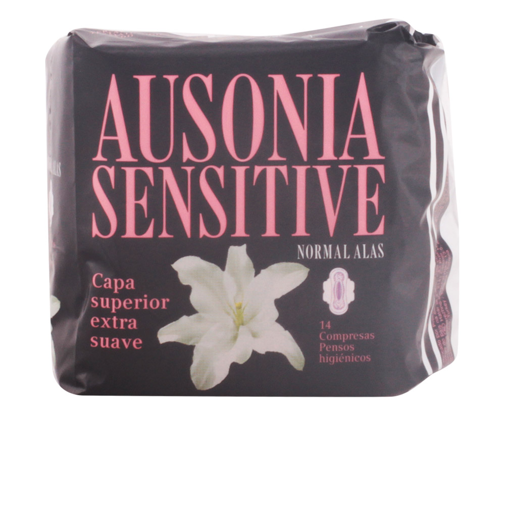 Image of Ausonia Sensitive Normal With Wings Sanitary Towels 14 Units033