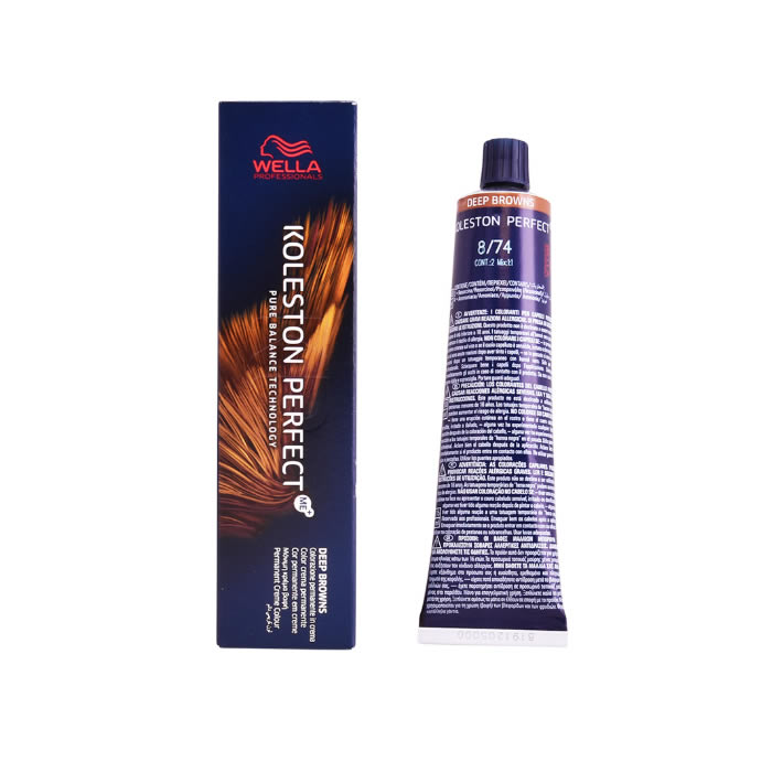 Image of Wella Koleston Perfect Me+ 8/74 Deep Browns 60ml033