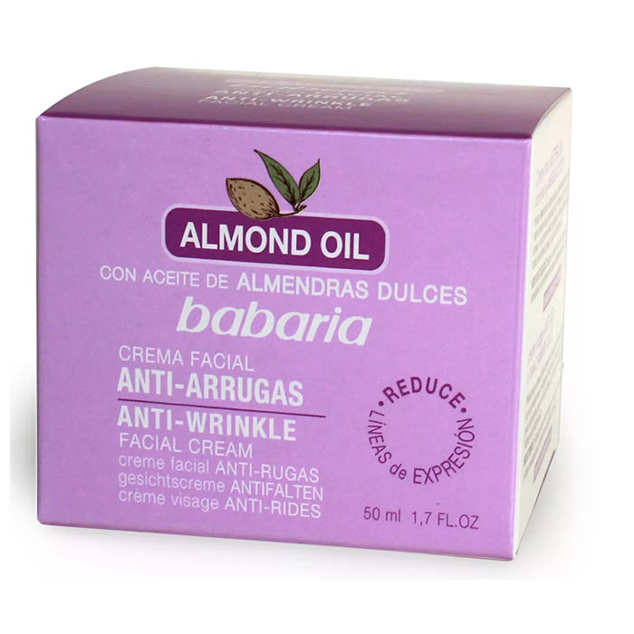 Image of Babaria Almond Oil Crema Antirughe Viso 50ml