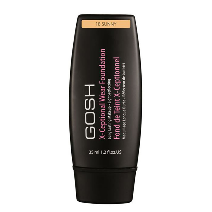 Image of Gosh X-Ceptional Wear Foundation Long Lasting Makeup 18 Sunny 35ml