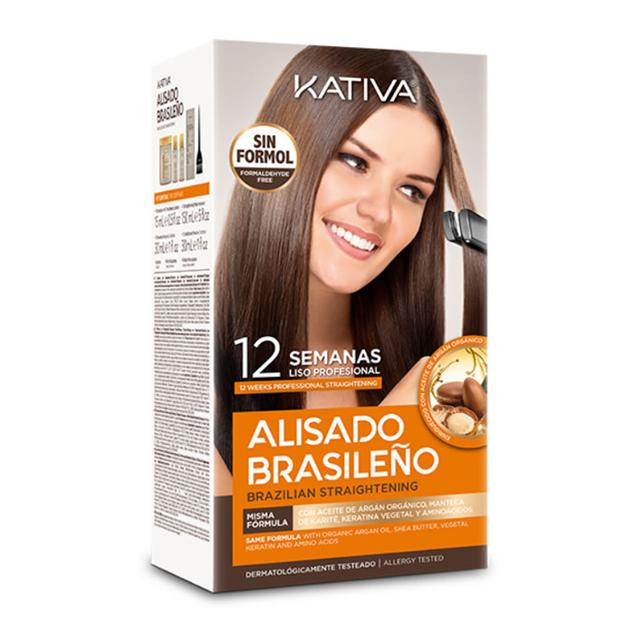 Image of Kativa Brazilian Straightening Natural Set 6 Pieces 2020