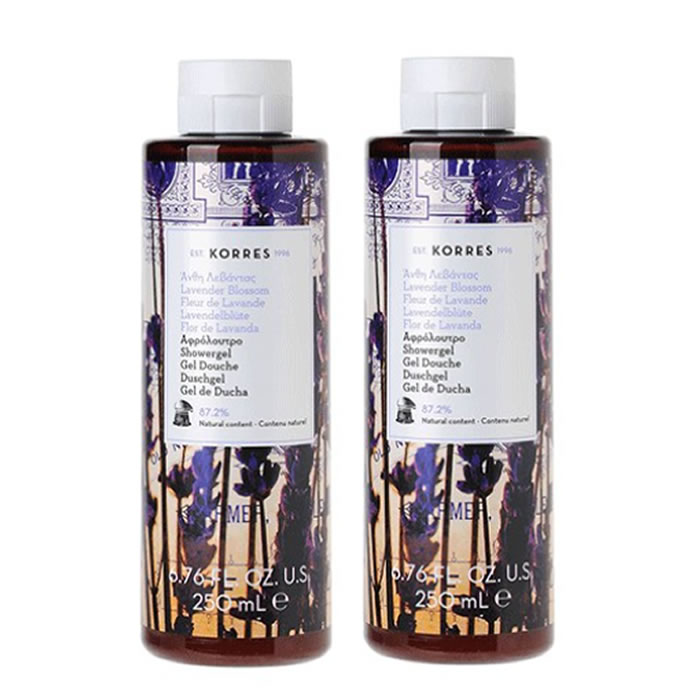 Image of Korres Shower Gel Lavender Blossom 2x250ml033