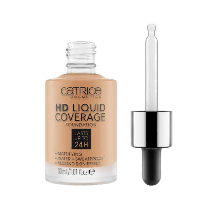 Image of Catrice Hd Liquid Coverage Foundation Lasts Up Tp 24h 046 Camel Beige 30ml033