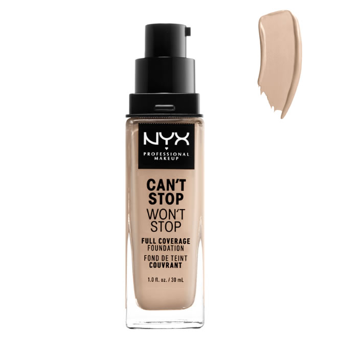 Image of Nyx Can´t Stop Won´t Stop Full Coverage Foundation Alabaster 30ml033