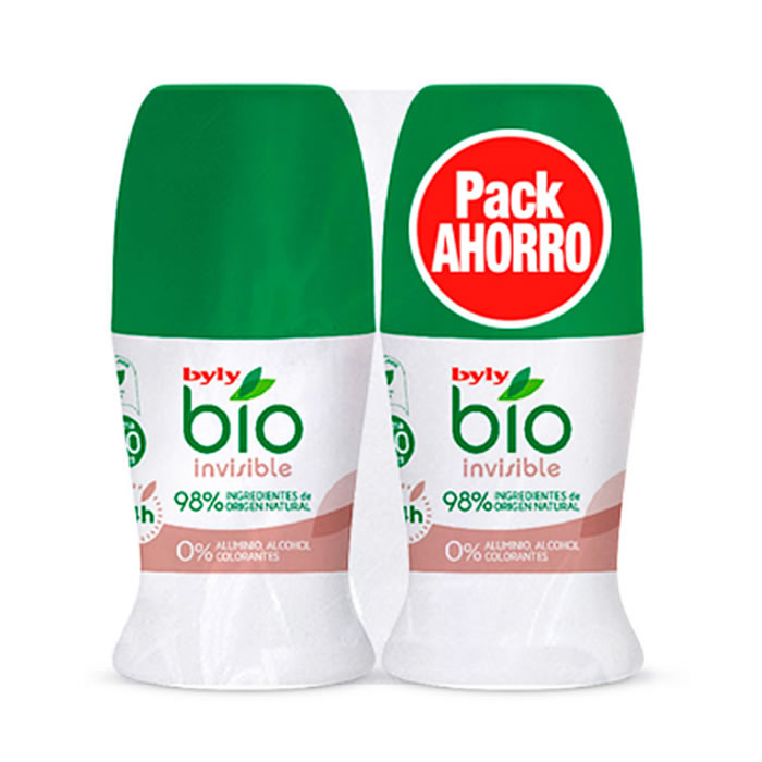 Image of Byly Bio Natural 0% Invisible Deodorante Roll On 2x50ml033