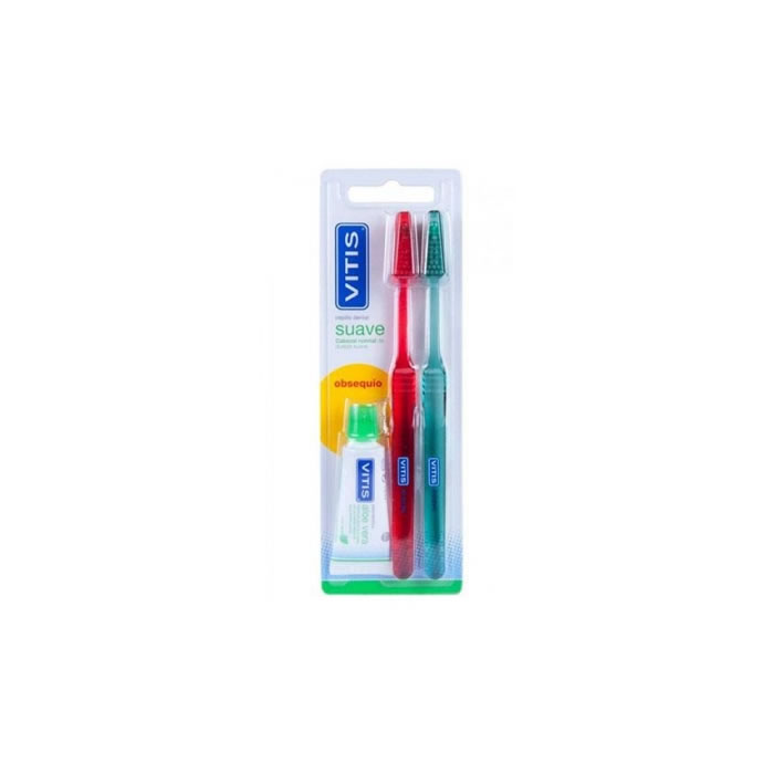 Image of Vitis Duplo Soft Toothbrush + Paste 15ml033