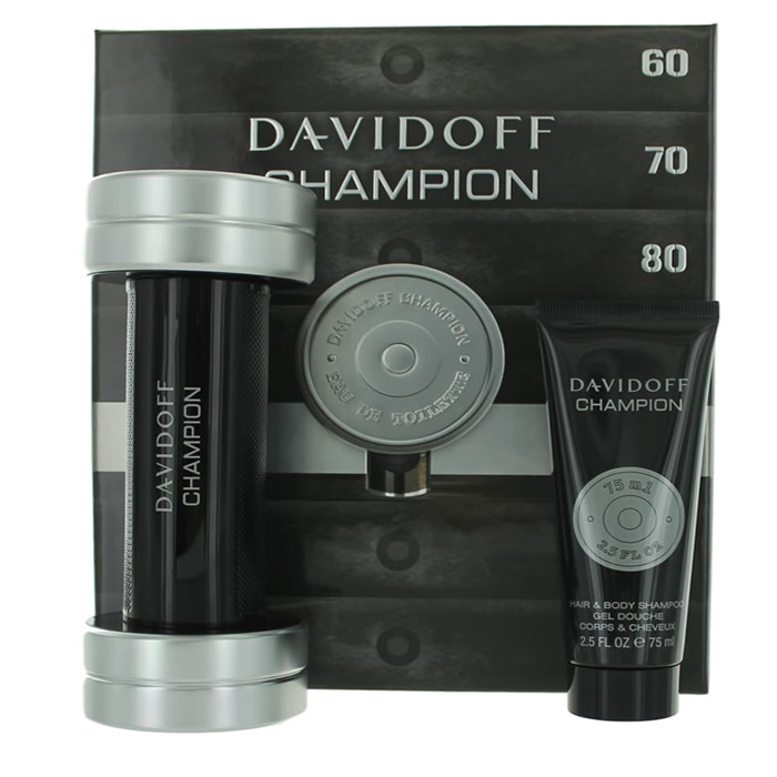 Image of Davidoff Champion Eau De Toilette Spray 90ml Set 2 Pieces 2020