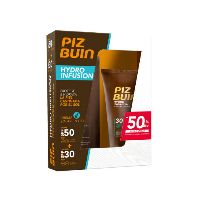 Image of Piz Buin Hydro Infusion Spf30 150ml + Hydro Infusion Face Spf50 50ml