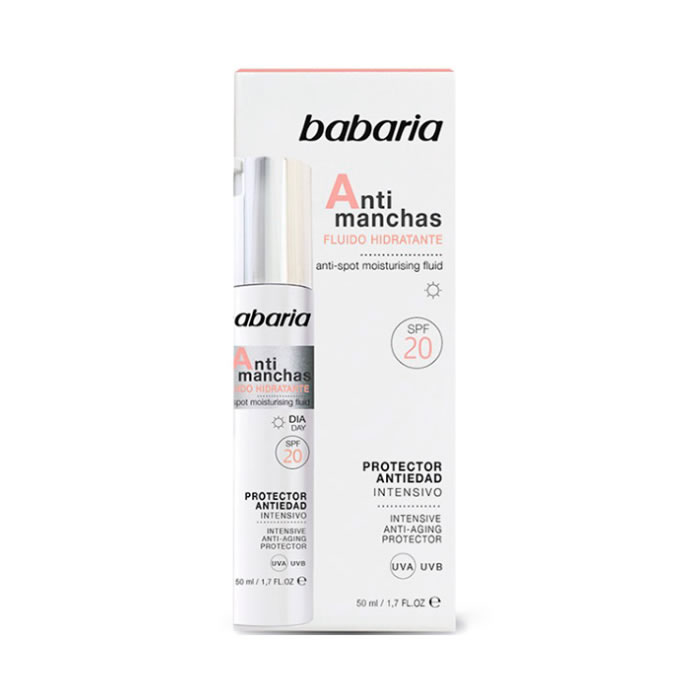 Image of Babaria Fluido Hidratante Antmanchas Spf20 50ml033