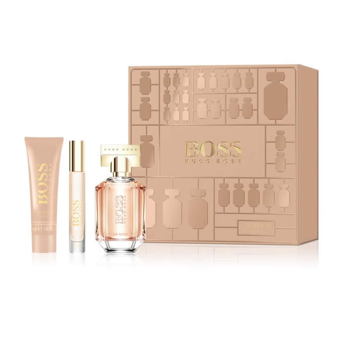 Image of Boss The Scent Eau De Parfum Spray 50ml Set 3 Parti 2019033