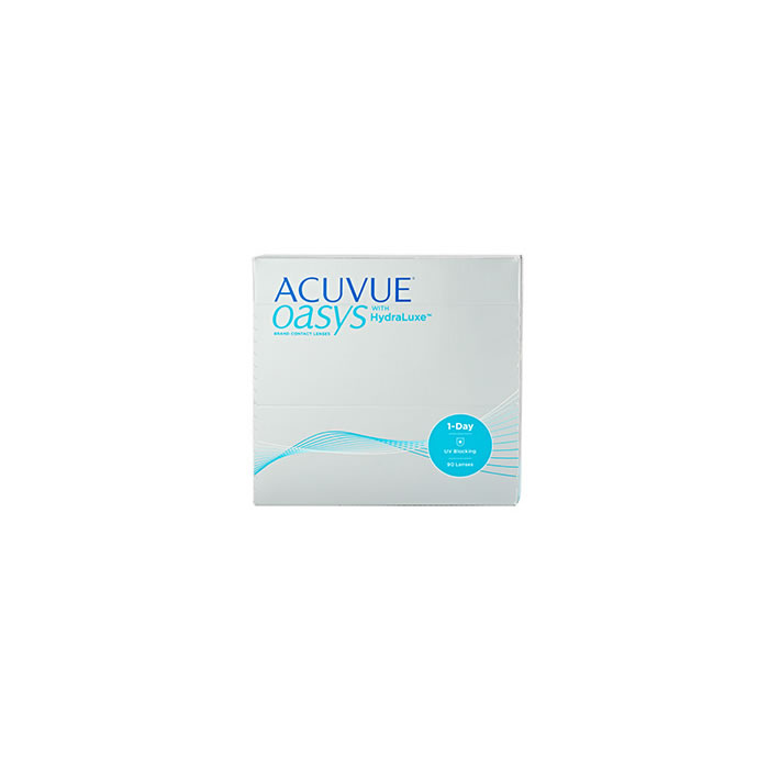 Image of Acuvue Oasys Hydraluxe Contact Lenses Daily Replacement -4.00 BC / 8.5 90 Units