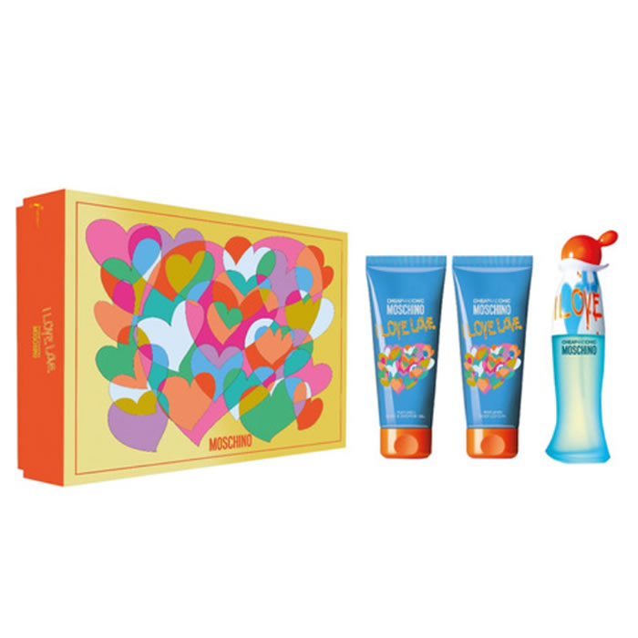 Image of Moschino Cheap And Chic I Love Love Eau De Toilette Spray 50ml Set 3 Parti 2020