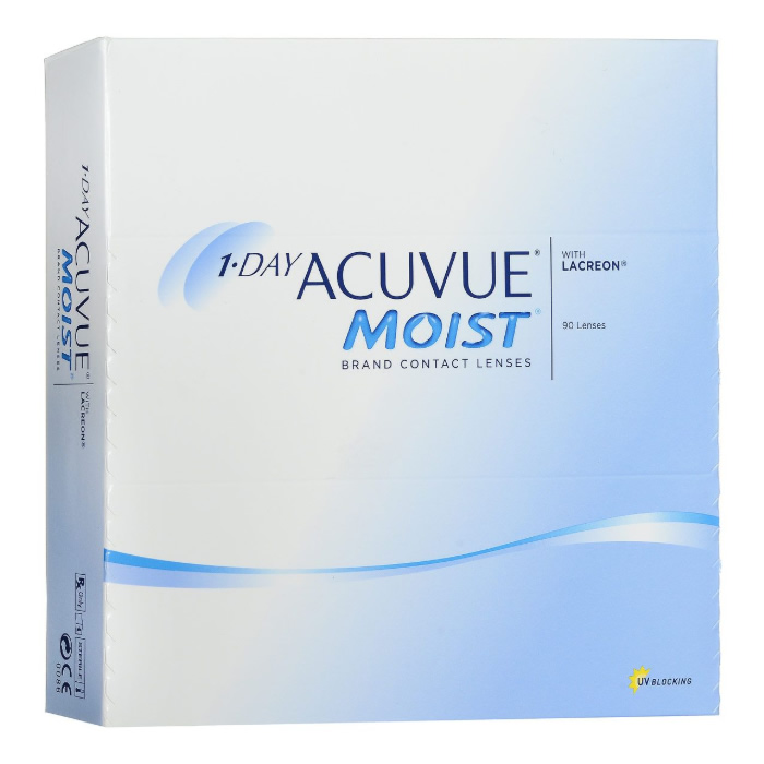 Image of Acuvue Moist Contact Lenses 1 Day Replacement -2.00 BC/8.5 90 Unità