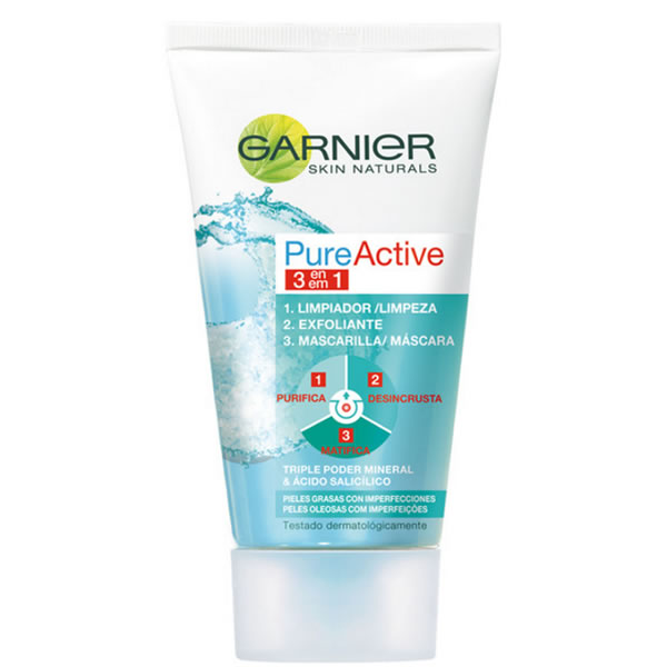 Image of Garnier Active 3 In 1 Cleansing Gel 150ml033