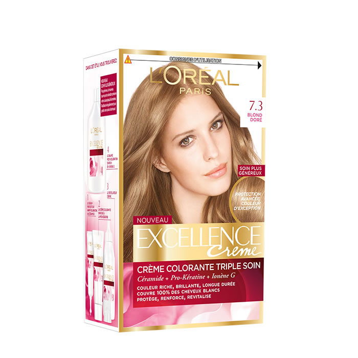 Image of Loreal Excellence Crème 7.3 Dark oroen Blonde033