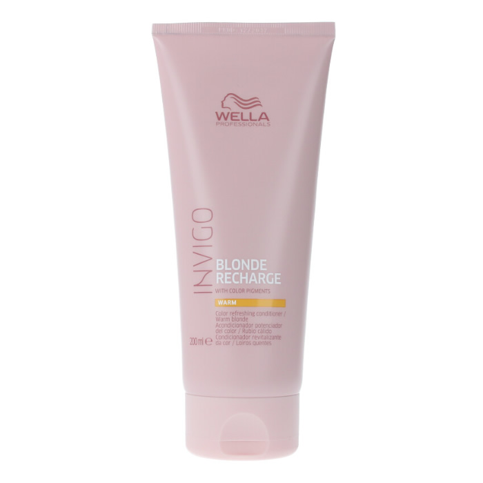 Image of Wella Invigo Blonde Recharge Color Refreshing Conditioner Warm 200ml