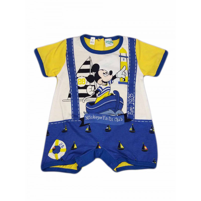 Image of Pagliaccetto tutina bimba neonato Ellepi Disney baby Mickey giallo 9 m033