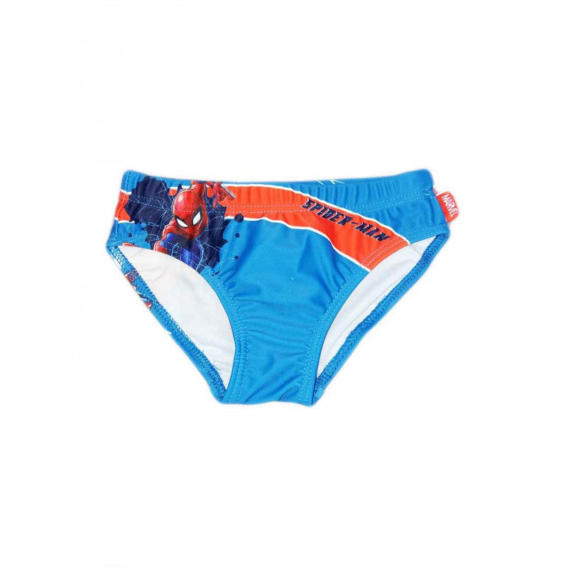 

Costumino costume da bagno slip bimbo bambino Spiderman azzurro 4A