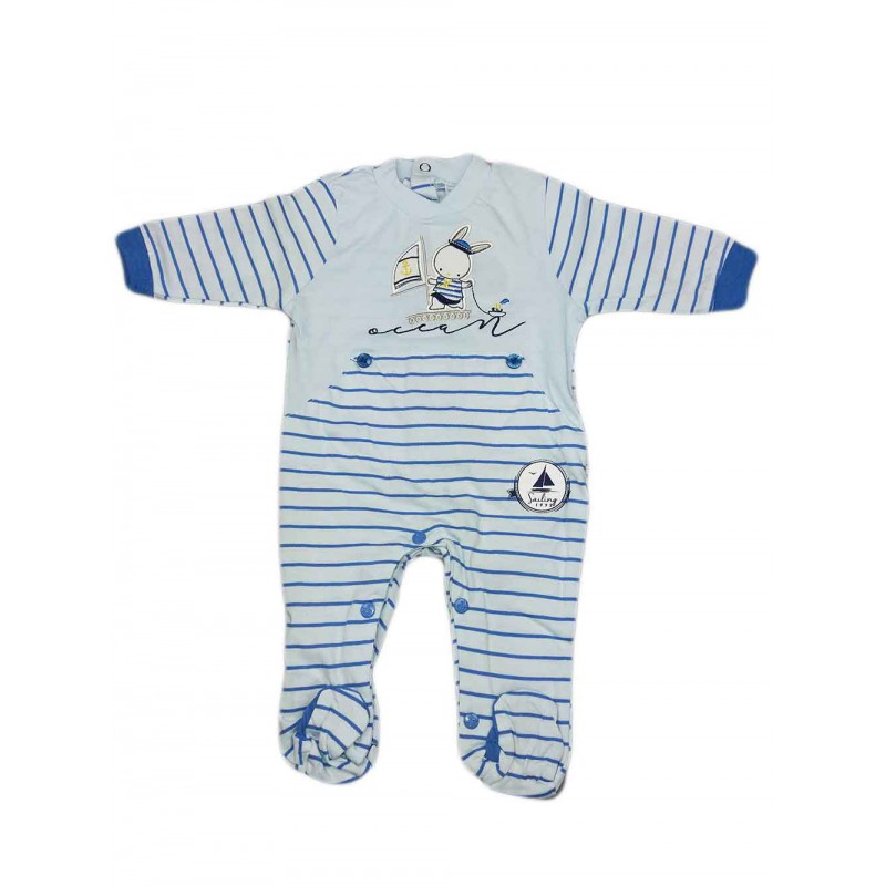 Image of Tuta tutina cotone bimbo neonato ellepi cielo 6 m033