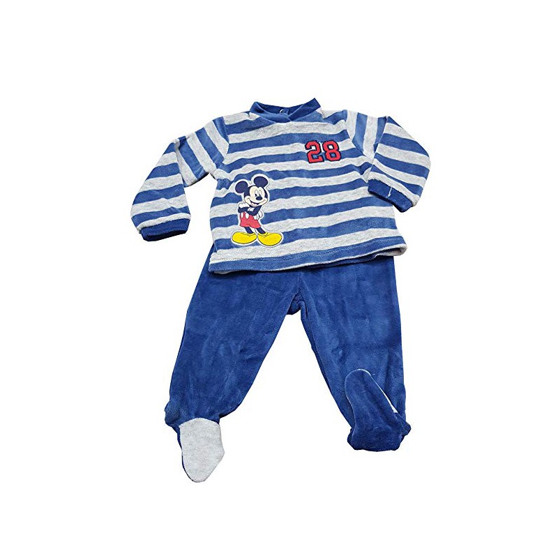 Image of Completo 2pz ciniglia bimbo neonato disney baby mickey 3 m033